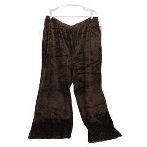 Benard Sport Womens VelourJogger Sweat pants Brown size 2x NWT